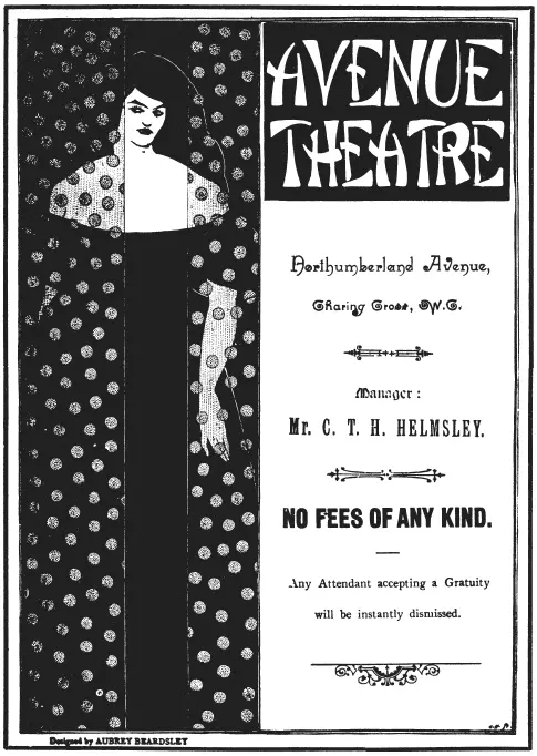 Рисунок для афиши и программы театра Авеню 1894 Фигуру на афише Симэн - фото 16