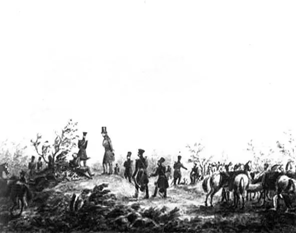 Бивуак лейбгвардии Гусарского полка под Красным Селом М Ю Лермонтов 1835 - фото 9