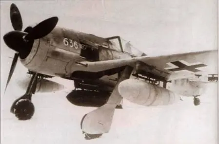 Истребительбомбардировщик Fw190G3 Учитывая резкое увеличение плотности - фото 72