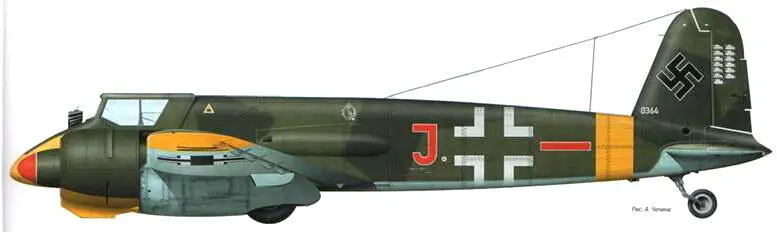 Hs 129B28PzSchG 11943 г Пикирующий бомбардировщик J87D1 вверку - фото 104