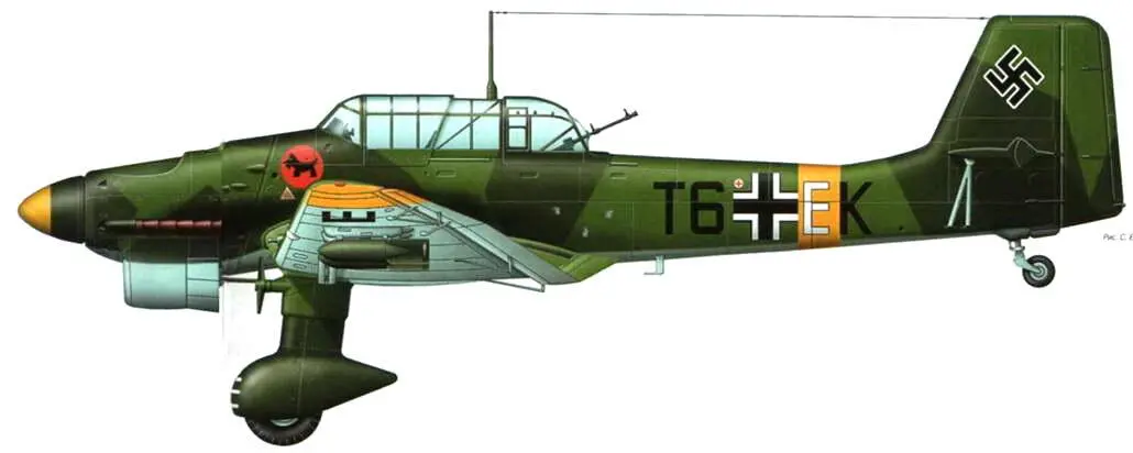 Ju 87B2 Восточный фронт лето 1941 г Пикирующие бомбардировщики Ju 87В - фото 81