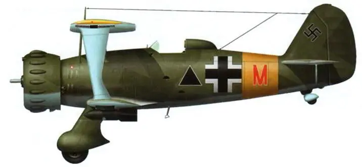 Hs 123А 8 SchG 1 1942 г Мессершмитт Bf 109E4B SKG210 1941 г - фото 82