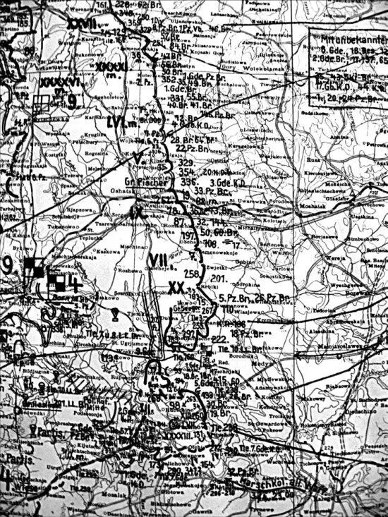 Отчетная карта Генерального штаба вермахта Положение войск по состоянию на 4 - фото 68