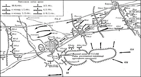 Боевые действия войск 31й армии 30 июня 8 июля 1944 г Для освобождения - фото 44