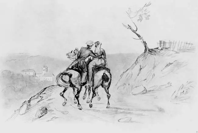 Офицер верхом и амазонка Рисунок М Ю Лермонтова 18401841 Итак защита - фото 66