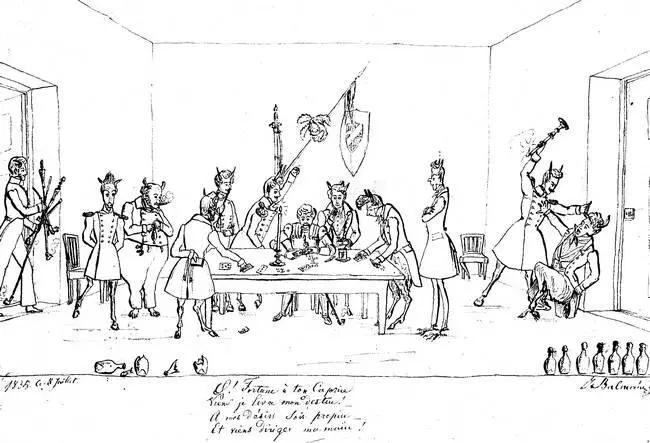 Робертдьявол С карикатуры Я П Бальмена на карточных игроков 1835 - фото 81