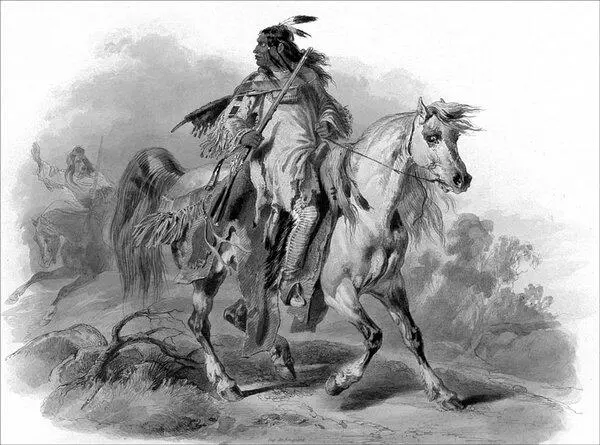 Черноногие начала 1840х гг в изображении Карла Бодмера Черноногие воевали со - фото 23