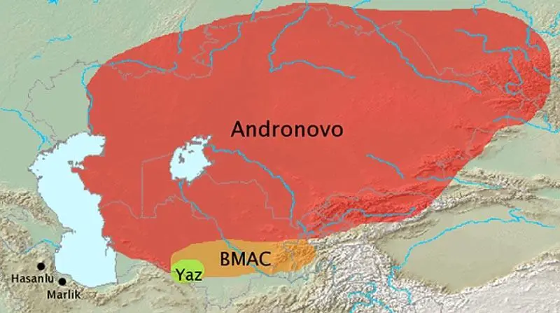 Рис 55 Ареал распространения Андроновской культурноисторической общности У - фото 53