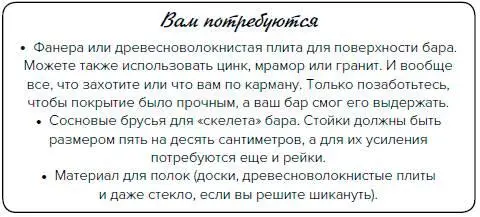 КОНСТРУКЦИЯ Какой именно бар спроектировать и соорудить решайте сами Главное - фото 194