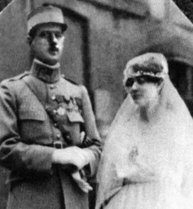 Свадьба Шарля де Голля и Ивонны Вандру Кале 6 апреля 1921 года Портрет де - фото 12