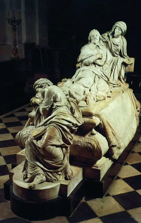 Гробница кардинала Ришельё в церкви Сорбонны ПалеРойялъ вид со стороны - фото 3
