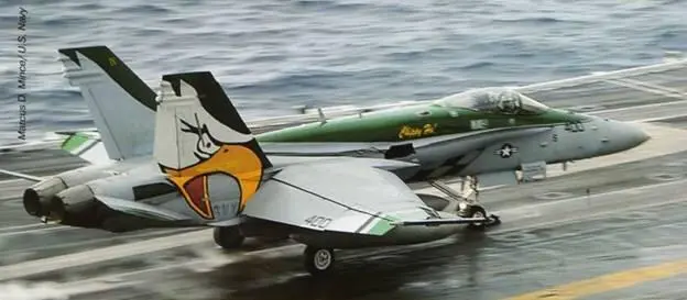 FA18C из эскадрильи VFA195 стартует с авианосца Джордж Вашингтон CVN73 - фото 85