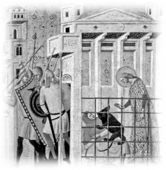 Джованни Баронцио Сцены из жития святого Колумбы 1340е годы Брера Милан - фото 86