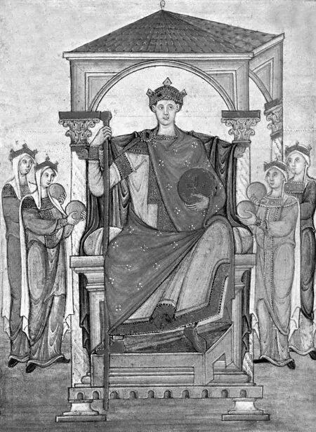 Рис 13 Старинное изображение императора Оттона II или Оттона III из - фото 19