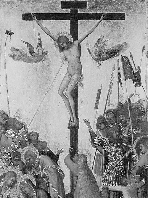 Рис 263 Распятие Симоне Мартини Якобы XIV век Воин слева наносит удар - фото 110