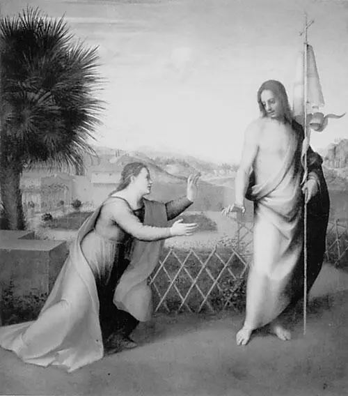 Рис 823 Не прикасайся ко Мне меня Noli me tangere Андреа дель Сарто - фото 311