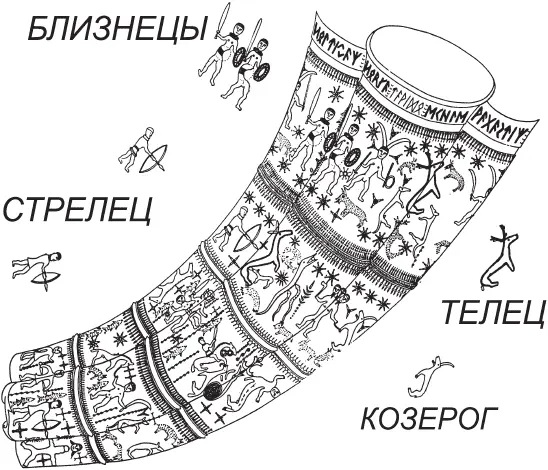 Рис 1154 Созвездия на обломанном копенгагенском роге Во второй полосе то - фото 160