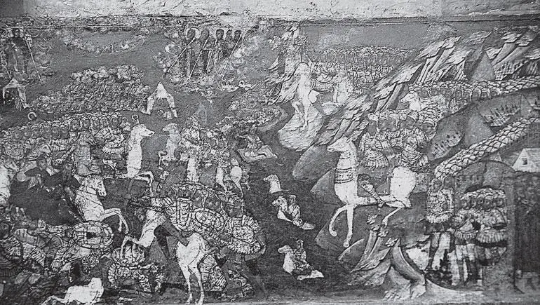 Рис 31 Изображение Куликовской битвы на старой иконе Сергий Радонежский с - фото 235