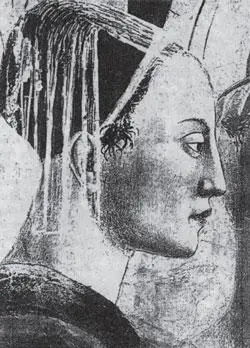 Рис 394b Елена Деталь фрески Пьеро делла Франчески в соборе св Франциска - фото 329