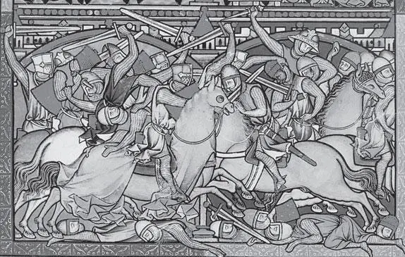 Рис 425 Старинная миниатюра из Trinity College Apocalypse якобы 12421260 - фото 406
