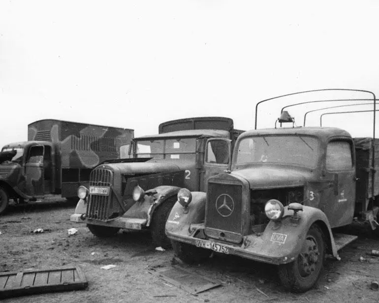 Трофеи Красной Армии грузовые автомобили Вермахта ЮгоЗападный фронт ноябрь - фото 177