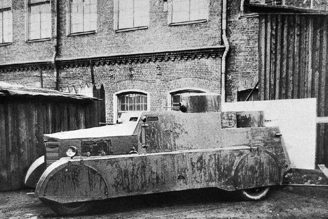 Бронеавтомобиль БАД1 вид слева Ленинград 1931 год АСКМ В начале 1931 - фото 20