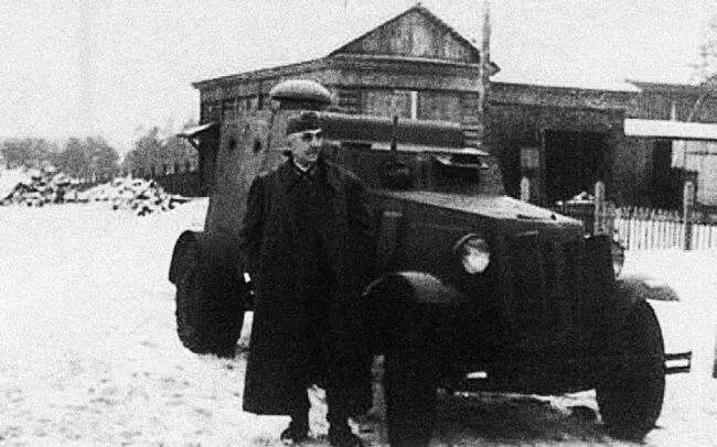 Бронемашина на шасси ГАЗАА изготовленная с использованием передней части - фото 231