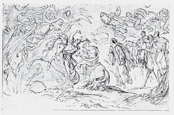 Рис 32 Эскиз Каульбаха Wilhelm Kaulbach 18051874 на темы Макбета - фото 144
