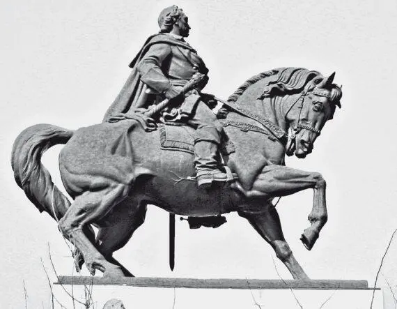 Рис 79 Конный памятник Суворову в поселке Думбрэвенъ Румыния Установлен в - фото 239