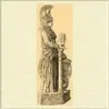 Мраморная статуя Афины найденная в Афинах в 1880 г Считается копией - фото 212