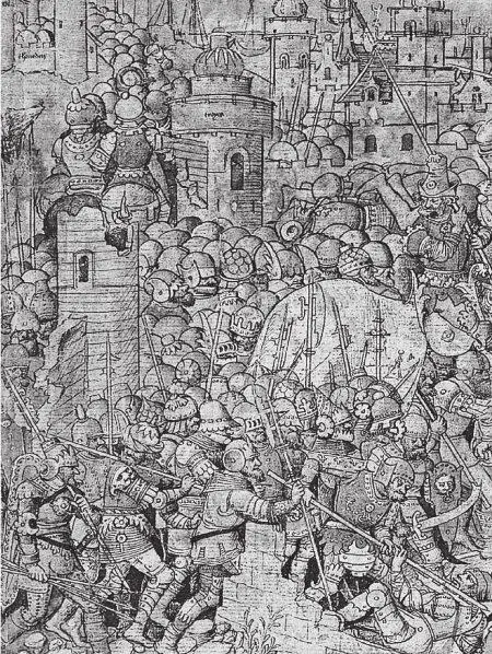 Рис 431 Троянская война Картон для шпалеры Левая половина Якобы 14601470 - фото 127