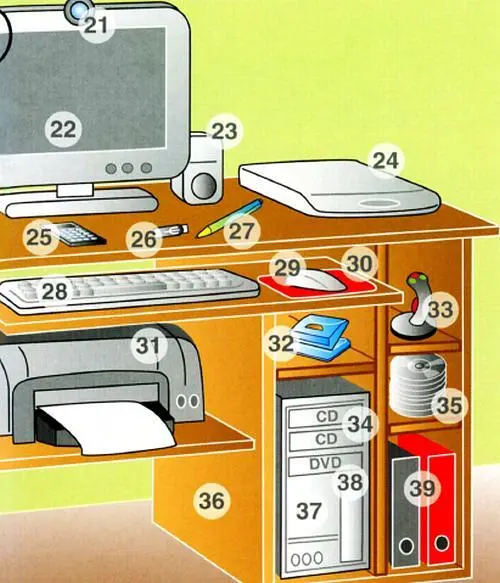 23 altavoz м колонка 24 escáner м сканер 25 calculadora ж калькулятор - фото 15