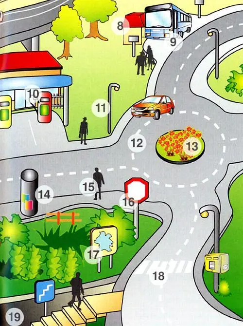 12 rotonda ж транспортное кольцо 13 isleta ж островок безопасности 14 - фото 27