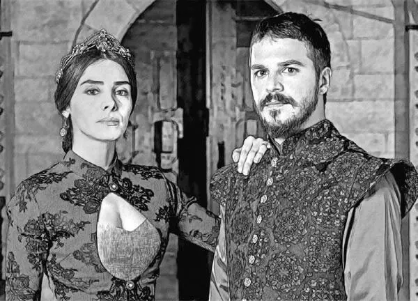 Махидевран Султан с сыном Мустафой В сериале Великолепный век их сыграли Нур - фото 68