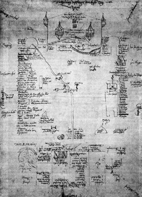 Рис 277 Сценический план первого дня Люцернской мистерии якобы 1583 года - фото 102