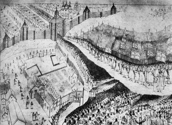 Рис 1132 Сретенские ворота Скородома Прорисовка по миниатюре из Книги об - фото 373