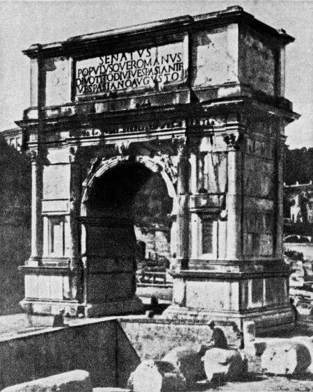 Рис 1150 Старая фотография арки Тита в итальянском Риме В сравнении с - фото 391