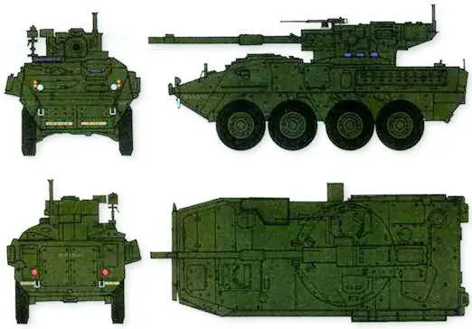 Страйкер М1128 ББМ M1128 Страйкер Боевая машина с тяжелым вооружением - фото 6