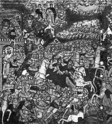 Рис 333 Старая икона Сказание о Мамаевом побоище изображающая Куликовскую - фото 154