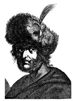 Рис 611 Тушинский Вор или ЛжеДмитрий II Старинный рисунок конца XVII - фото 225