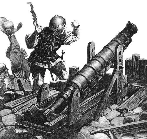 Рис 875 Современный рисунок старинного орудия XVI века Взято из 10 с - фото 352