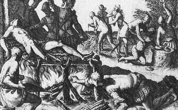 Рис 91 Конкистадоры истязают пленных индейцев Это либо иллюстрация к - фото 510