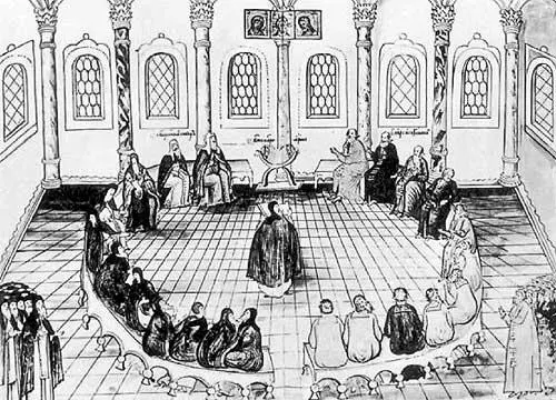 Рис 148 Земский Собор на Руси 1613 года Старинная миниатюра изображающая - фото 47