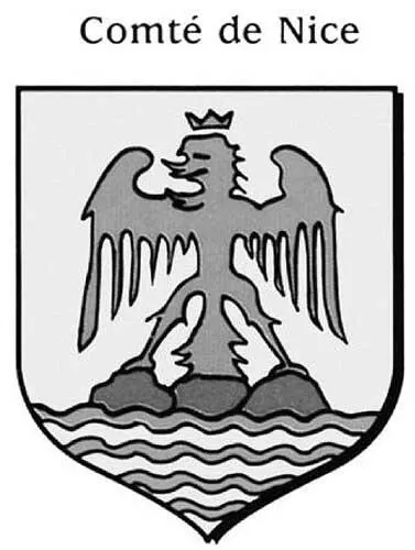 Рис 557 Герб французского графства Ниццы Comté de Nice Одноглавый орел - фото 247