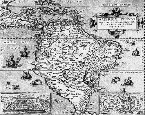 Рис 728 Карта якобы 1578 года Gerard de Jode 1578 Здесь вся Южная Америка - фото 320