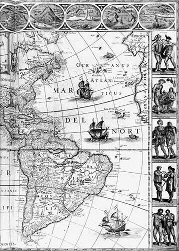 Рис 739 Фрагмент карты мира 16171640 годов Основным названием - фото 331