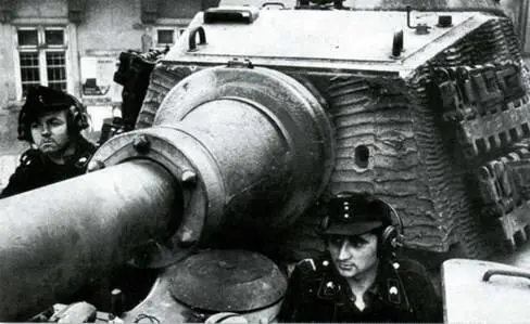 Шероховатая циммеритная обмазка хорошо заметна на башне этого Тигра Ausf В - фото 13