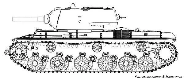 Танк КВ9 Танк КВ9 перед прохождением испытаний Челябинск зима 1942 - фото 117