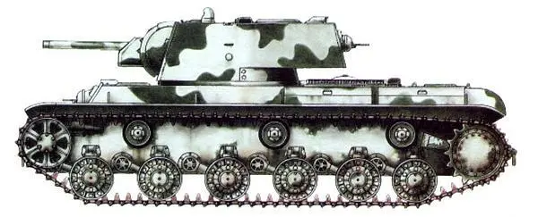 Танк КВ1 из состава 123й танковой бригады Ленинградский фронт зима 1941 - фото 122