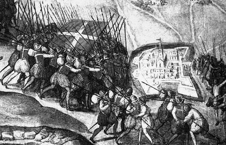 Осада Мальты 1565 года Миниатюра XVI века Сложнее обстояло дело с - фото 232